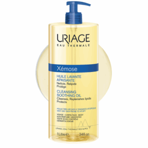 URIAGE – XEMOSE – Huile Lavante Apaisante Visage et Corps Peaux Très Sèches à Tendance Atopique, 1L